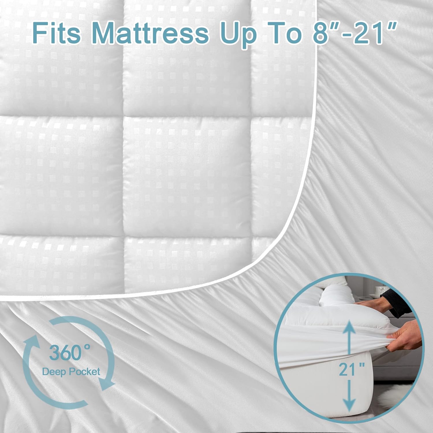 Doctor Pillow Mattress Protector Twin Size - Waterproof & Hypoallergenic Bed Cover for Allergy Relief & Comfortable Sleep