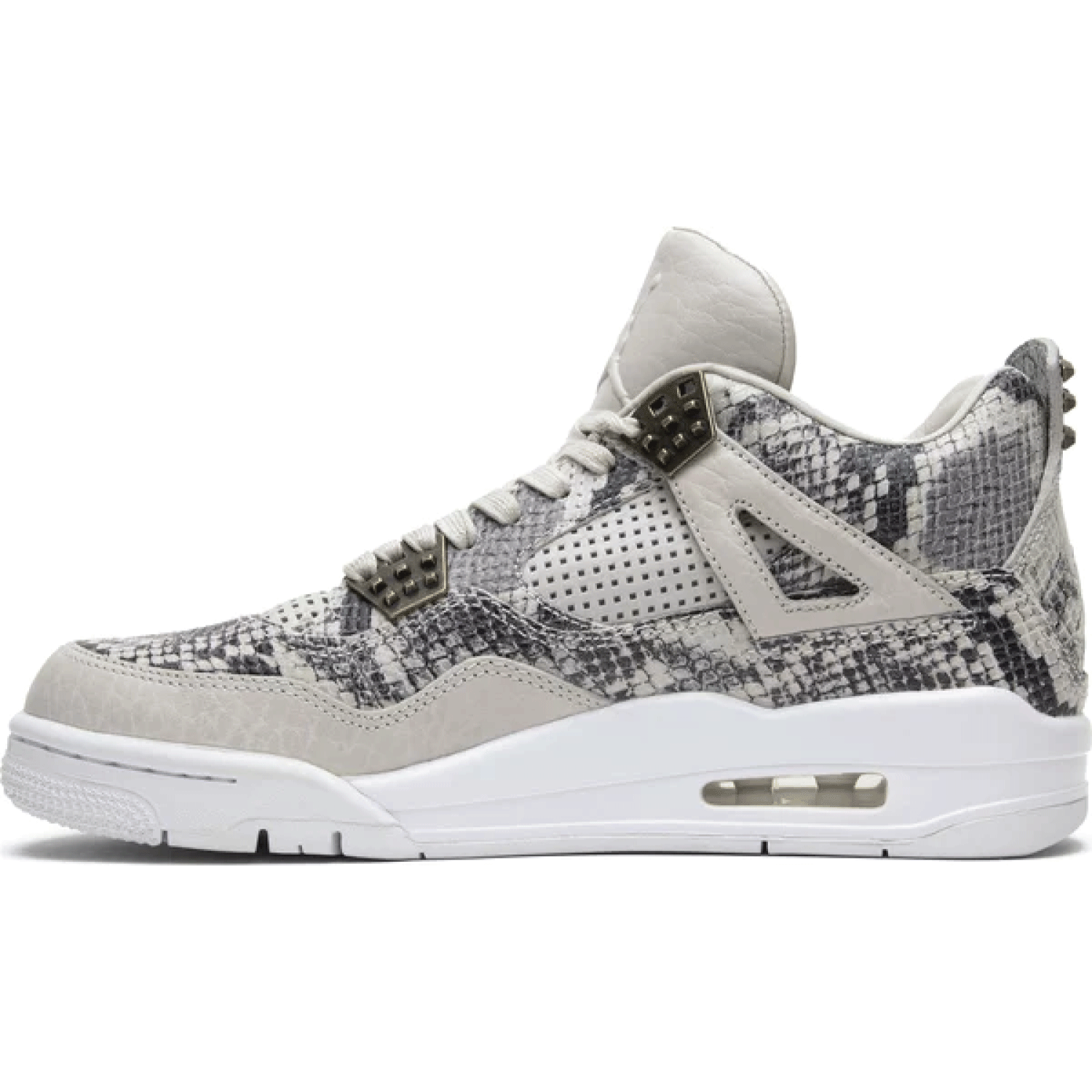 Air Jordan 4 Retro Premium 'Snakeskin' Men's Basketball Shoes - Stylish Sneakers for Casual Wear & Street Fashion