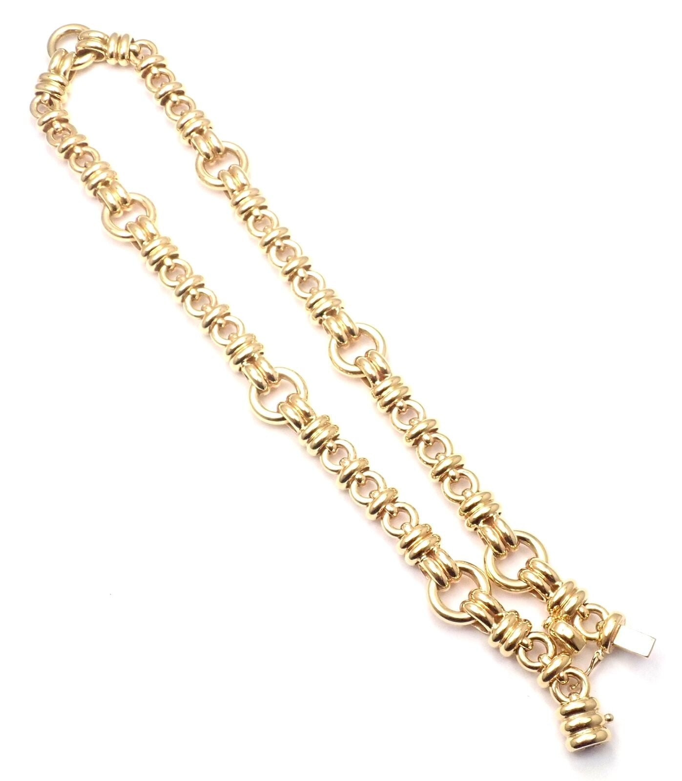Authentic Chopard Les Chaines 18k Yellow Gold Link Necklace - Luxury Women's Jewelry for Special Occasions & Gifts