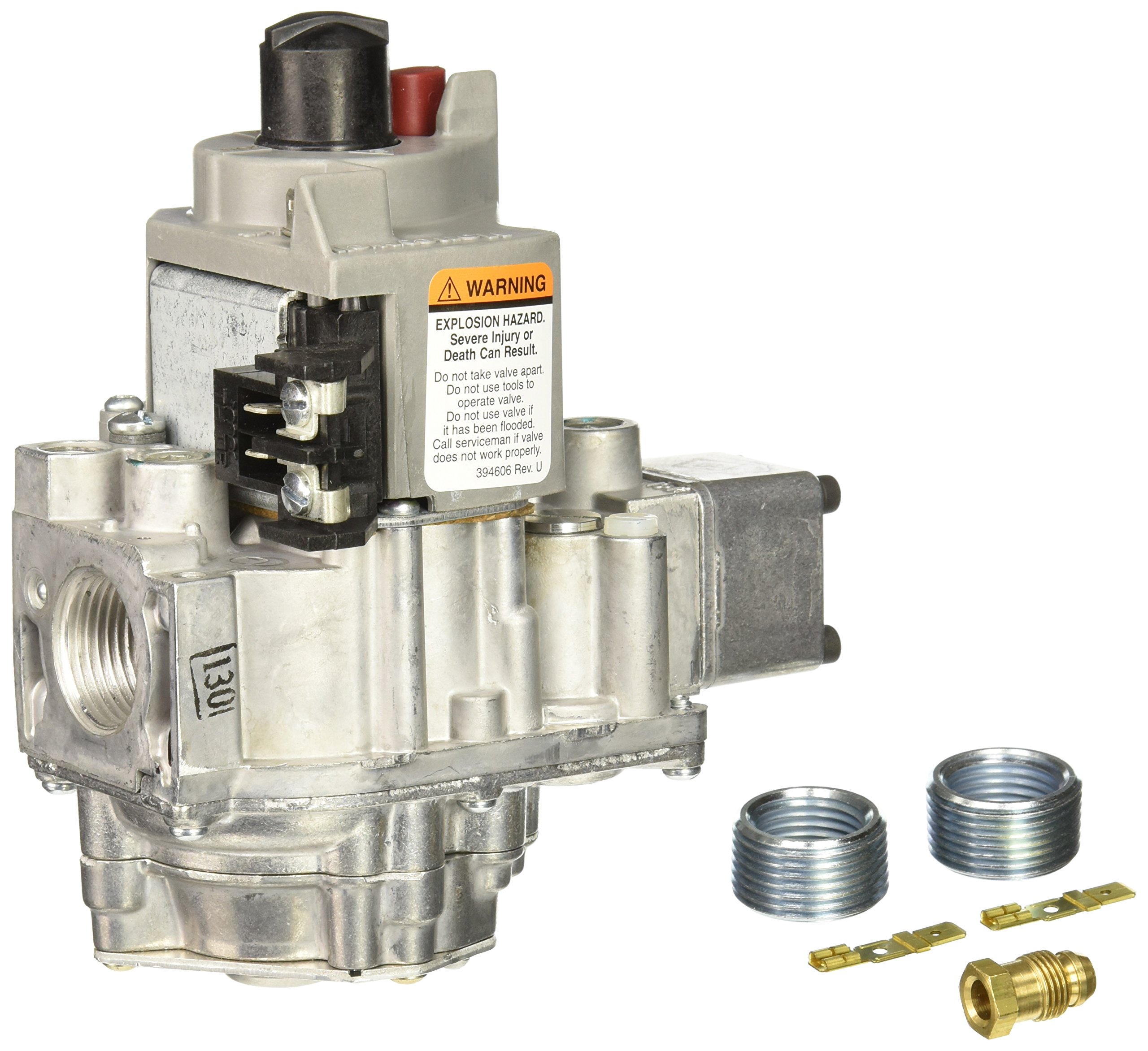Honeywell VR8300C4506 Dual Standing Pilot Gas Valve - Replacement for Furnaces & Boilers - Natural Gas or LP Compatible - Perfect for Home Heating Systems & Water Heaters