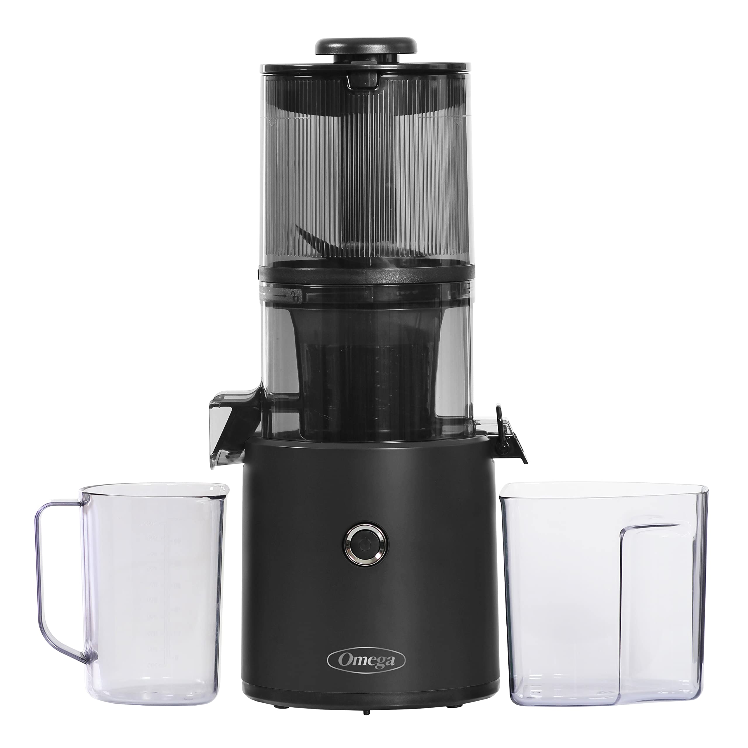 Omega Juicer Easy Clean Slow Masticating Cold Press Juicer - 68oz Large Hopper, 150W Motor for Fruits & Vegetables - Perfect for Healthy Juicing, Detox & Weight Loss - Effortless Batch Juicing with No-Prep Design (Black)