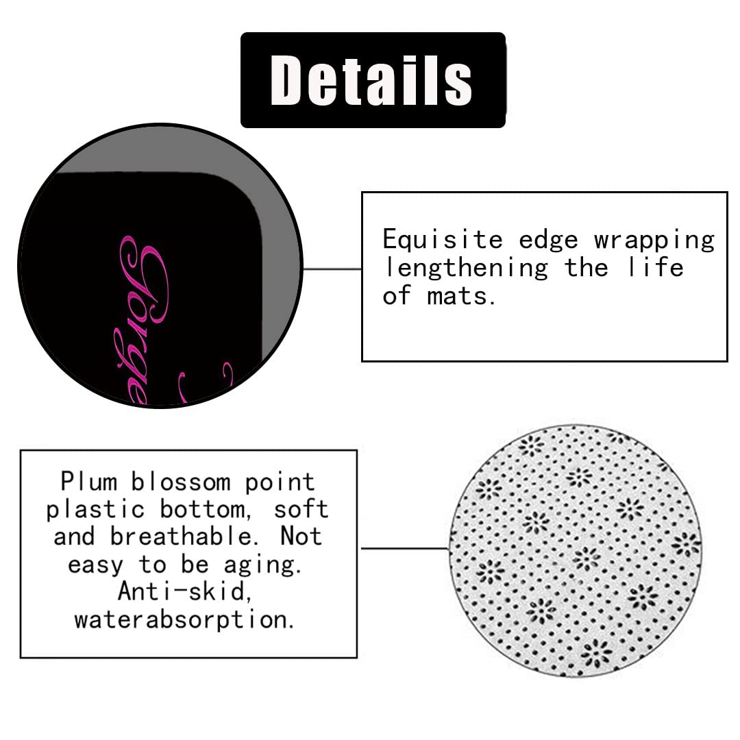 4PCS Hello Gorgeous Shower Curtain Set - Hot Pink High Heels & Lipstick Makeup Design for Girls & Women, Waterproof Fabric Bathroom Decor with Non-Slip Mat & Toilet Rug - Perfect for Fashion-Themed Bathrooms & Gift Ideas
