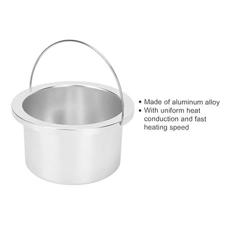 Electric Wax Warmer Pot - Portable Hair Removal Wax Heater for Paraffin Wax, Replacement Pot Size 1 - Perfect for Salon, Spa & At-Home Hair Removal Treatments