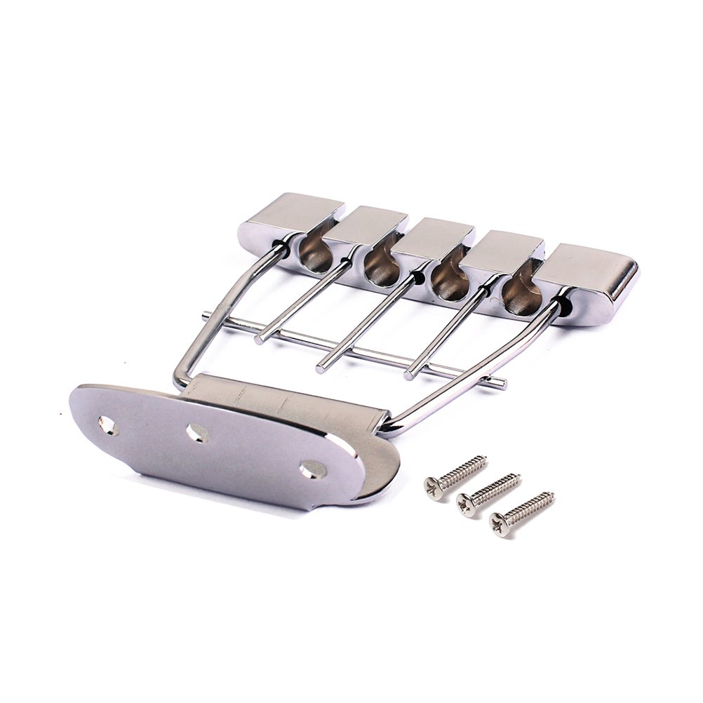Premium Electric & Acoustic Guitar Bridge Parts - Tremolo Bridge, Tailpiece & Trapezoidal Pull Plate for Guitar Neck Replacement | Perfect for DIY Guitar Repair, Upgrades & Professional Setups
