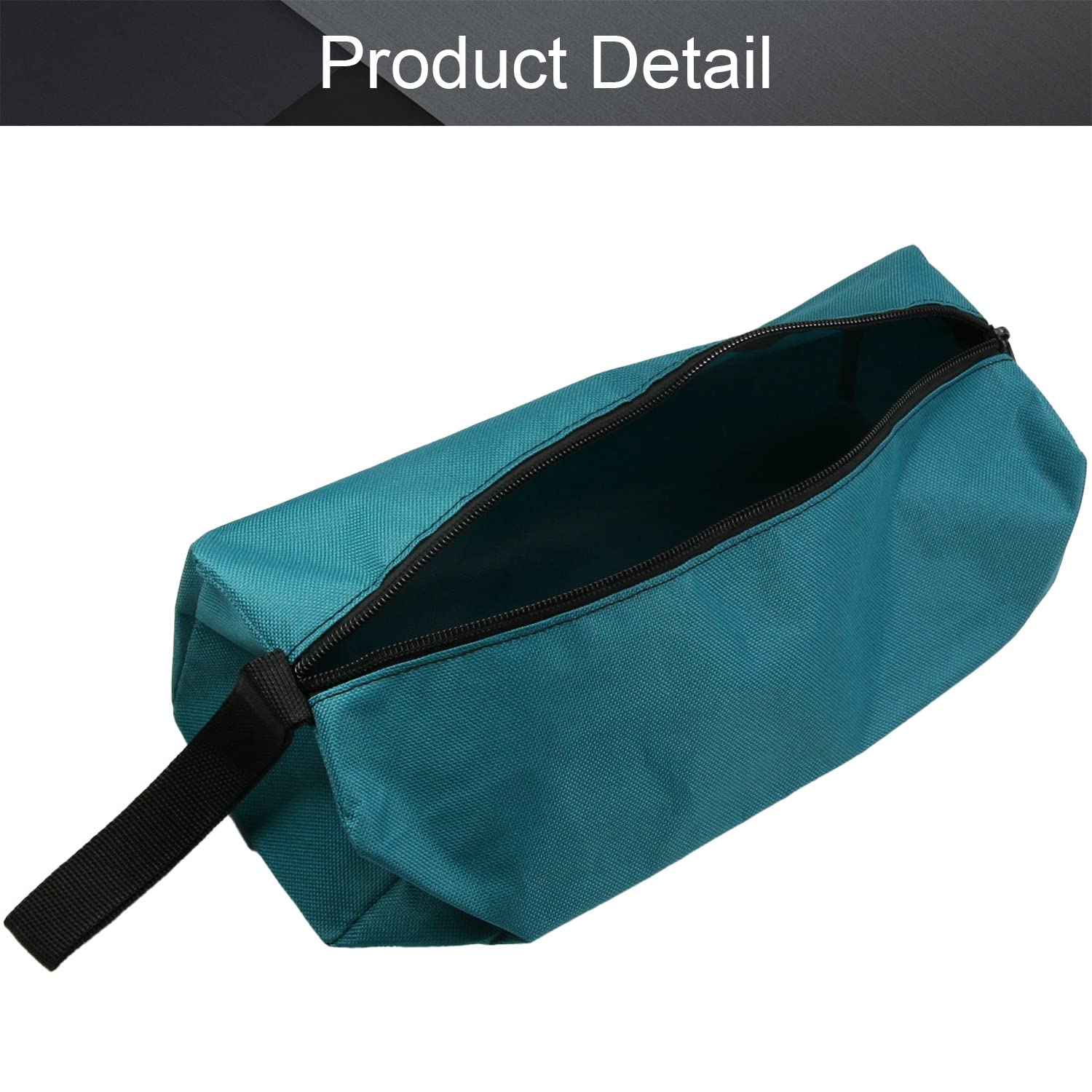 Utoolmart Professional Heavy Duty Oxford Canvas Tool Pouch - Adjustable Work Belt with Waterproof Protective Pockets, Large Blue Tool Organizer for Construction, Carpentry & DIY Projects