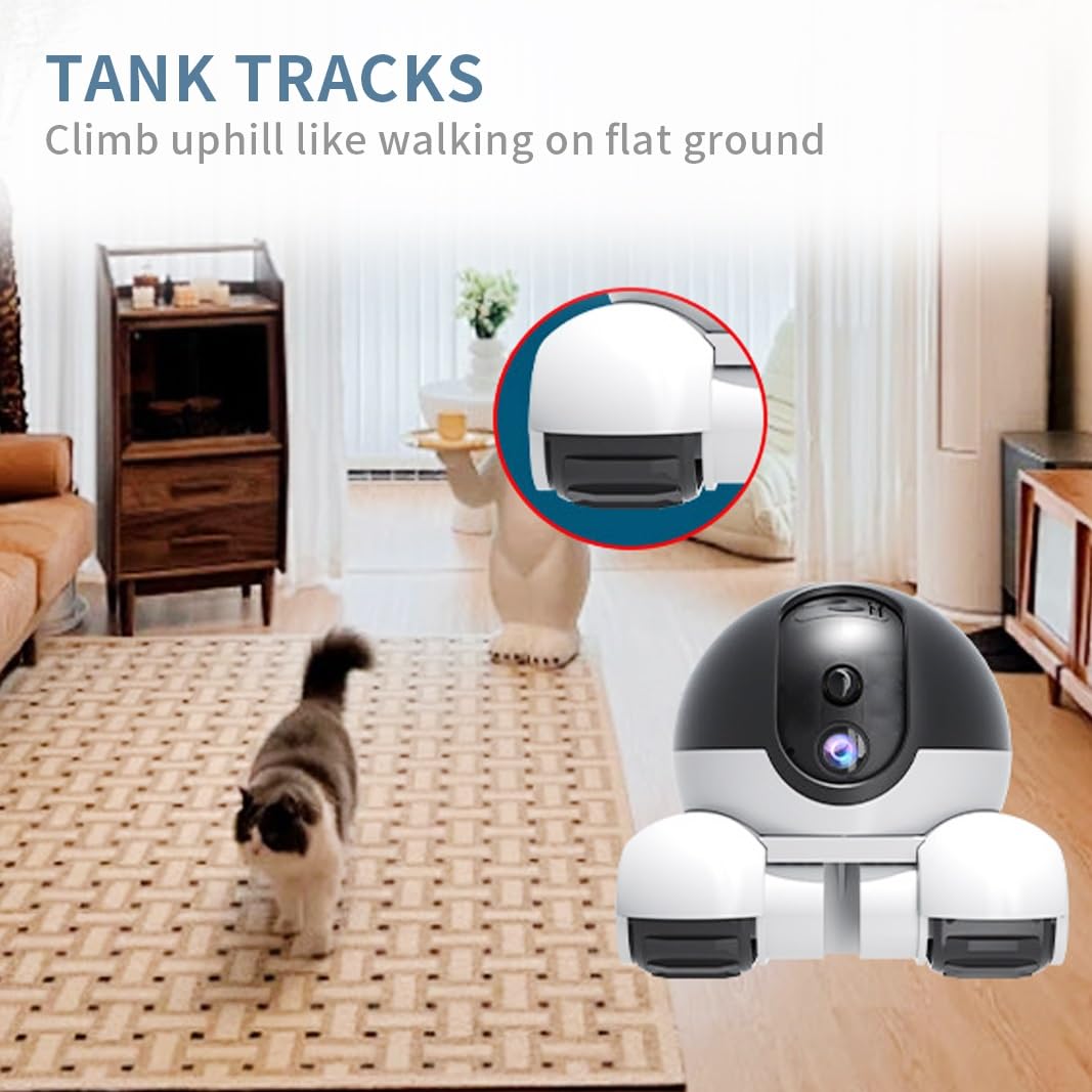 **Wireless Pet Camera with 2-Way Talk, 1080P HD Video, Night Vision & Remote App Control - Movable Security Camera for Dogs, Cats & Home Monitoring (Blue)**    **Usage Scenarios:** Perfect for monitoring pets, home security, baby care, and elderly safety.
