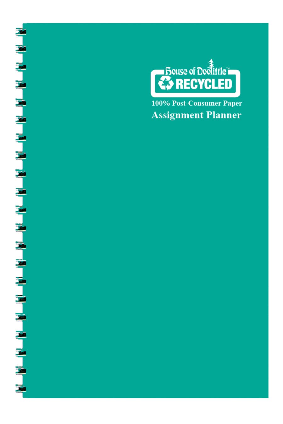 House of Doolittle 2024-2025 Weekly Academic Planner - 5 x 8 Inch Teal Vinyl Assignment Book with August to August Calendar - Perfect for Students, Teachers & Office Professionals (HOD274RTG21-25)