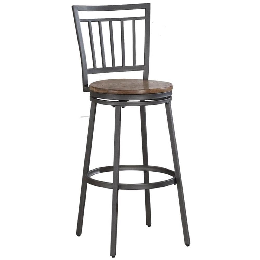American Woodcrafters Filmore Bar Stool - Solid Wood Counter Height Stool with Backrest - Perfect for Kitchen Islands, Breakfast Bars & Home Pub Decor