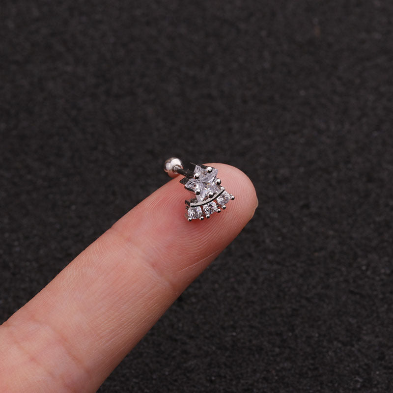 20G Cartilage Tiny Stud Earrings - Dainty Star Stud Earrings for Women | HSPJ1954 | Perfect for Everyday Wear, Parties & Gifts