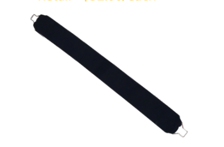 Dual Attachment Long Strap (4 Wide) with Square Ring - Perfect for Bags, Luggage & Outdoor Gear Securing