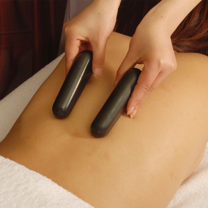 Premium Triangular Basalt Hot Stone Massage Tool for Pressure Points & Trigger Points - Perfect for Deep Tissue Massage, Relaxation & Pain Relief at Home or Spa
