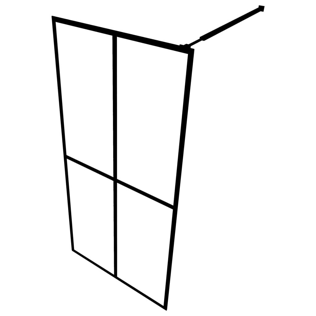 Modern Fixed Walk-in Shower Single Panel Bathroom Door - 39.4x76.8 Inch Tempered ESG Glass with Aluminum Frame - Waterproof Shower Screen Partition for Bathroom & Spa - Perfect for Home Renovation and Luxury Bath Spaces