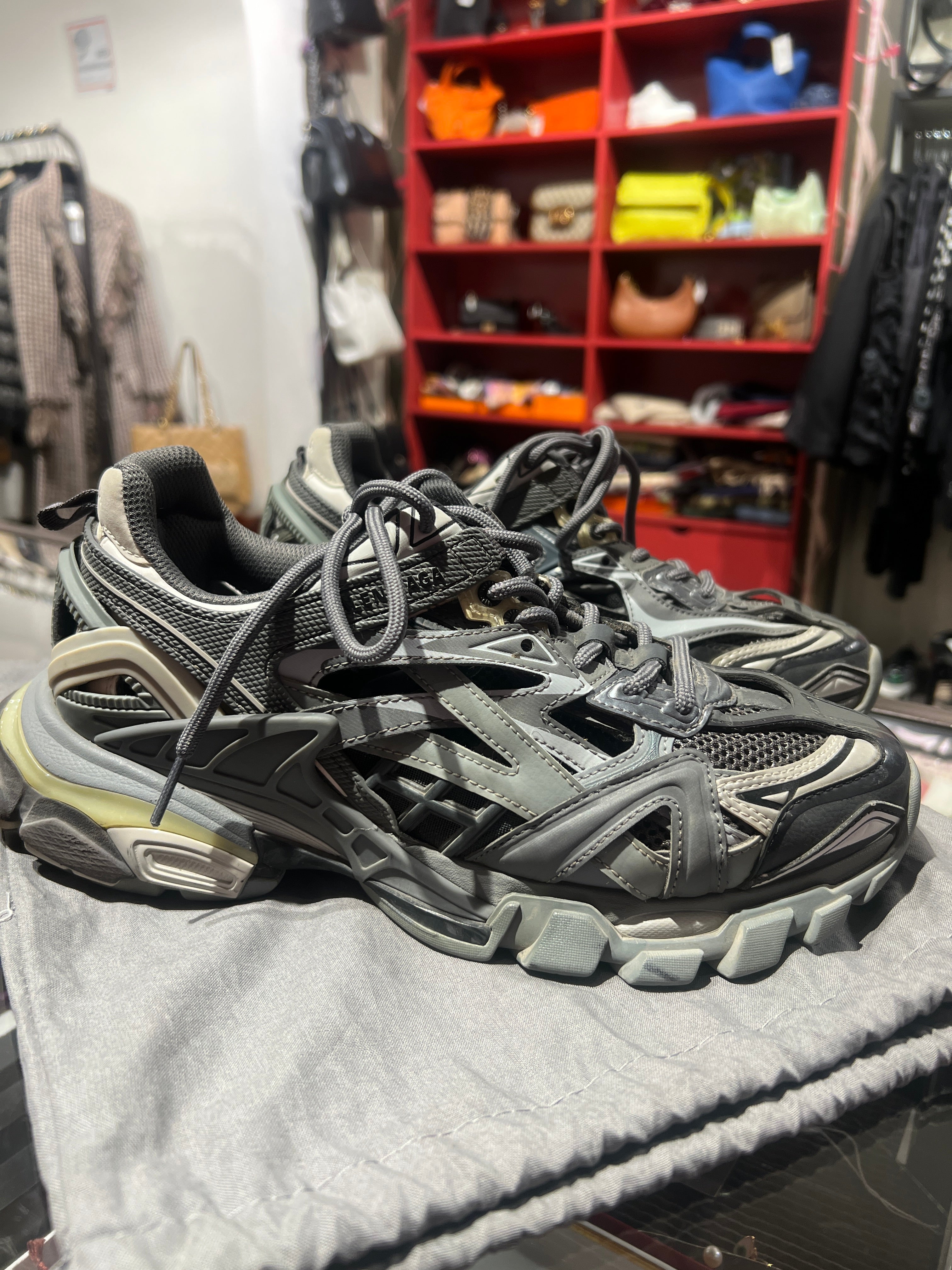 Balenciaga Grey Sneakers for Men & Women | Stylish & Comfortable Running Shoes | Perfect for Casual Wear, Gym & Street Fashion