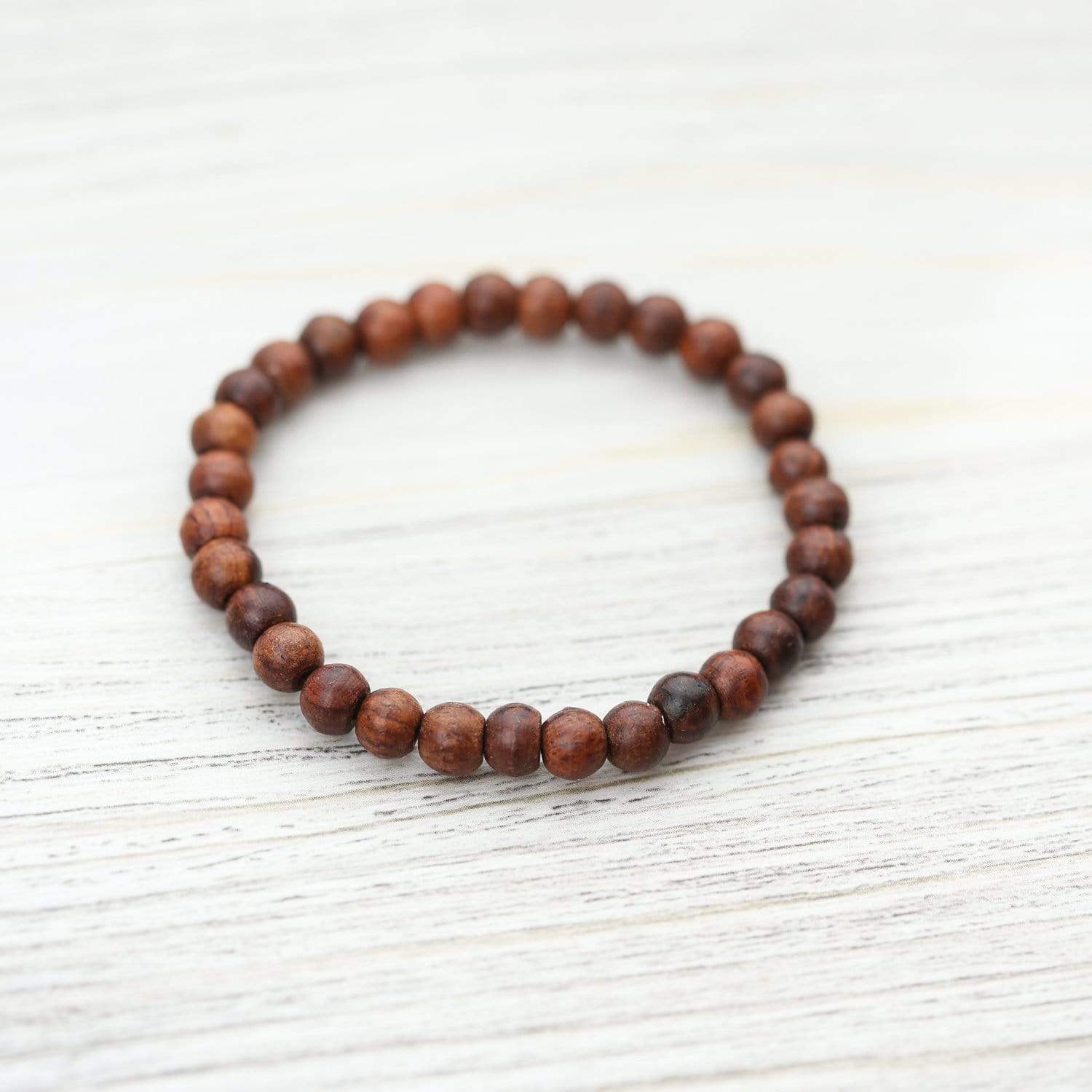 Natural Thai Rosewood Healing Bracelet for Women - Handmade Wooden Bangle for Stress Relief & Positive Energy - Perfect for Meditation, Yoga & Spiritual Wellness