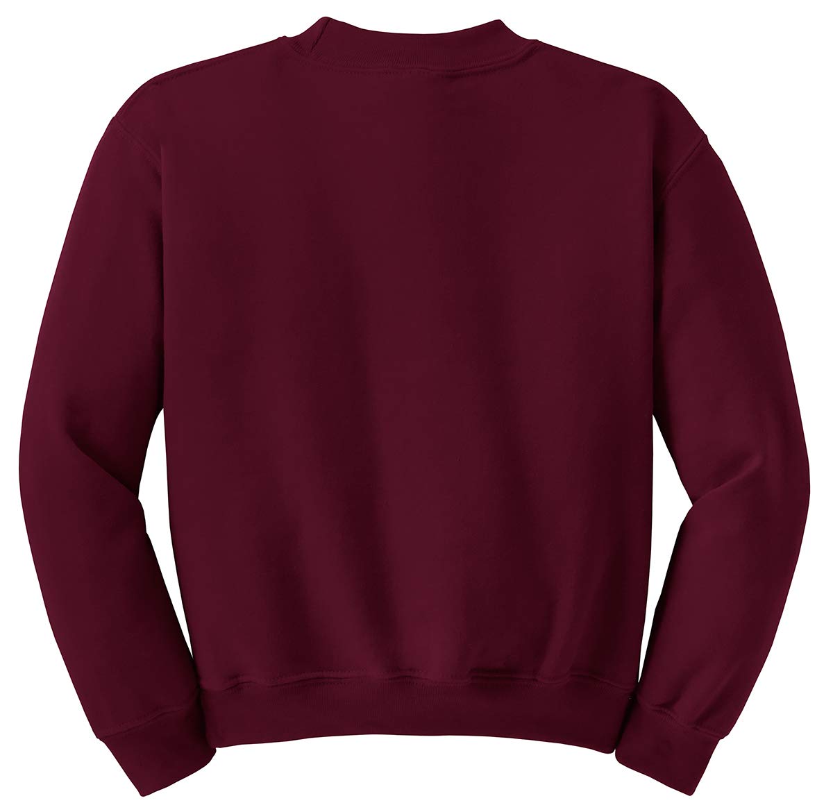 Custom INK STITCH Unisex Youth Heavy Blend Crewneck Sweatshirt | Winter Warm Pullover | Maroon XS | Perfect for School, Sports & Casual Wear
