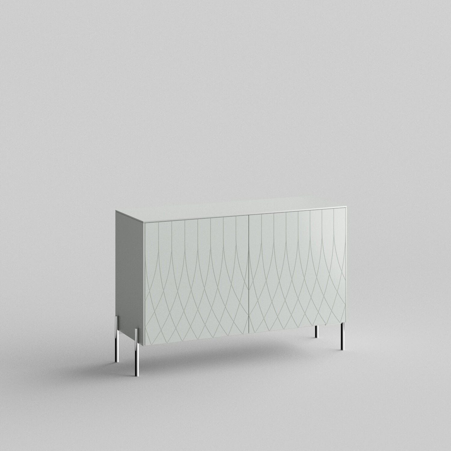 Seville Full Kit - 2 Door Besta Cabinet with Adjustable Shelves | Modern Storage Solution for Living Room, Bedroom & Office | Easy Assembly & Durable Design