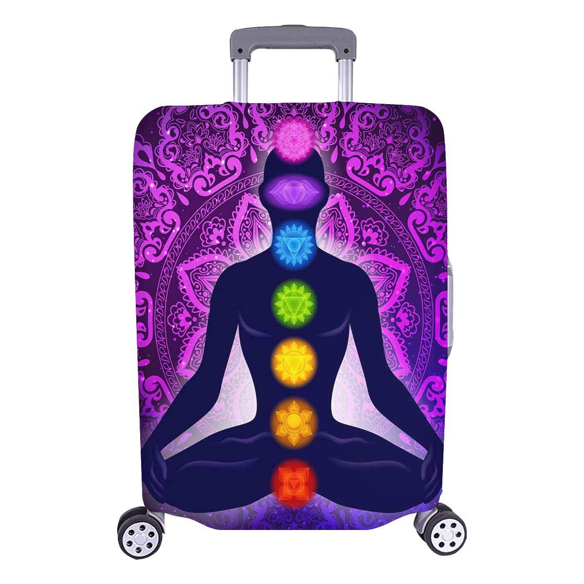 InterestPrint Black Chinese Zen Tao Luggage Cover for 26