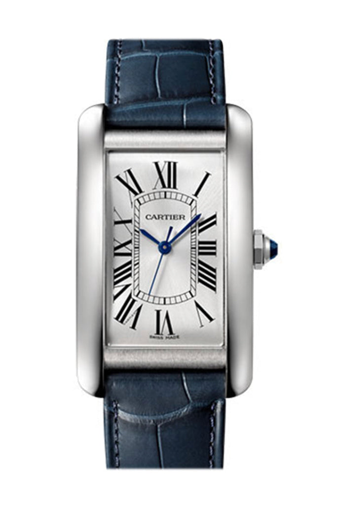 Cartier Tank Americaine Automatic Silver Dial Men's Watch WSTA0018 - Luxury Dress Watch for Business & Formal Occasions