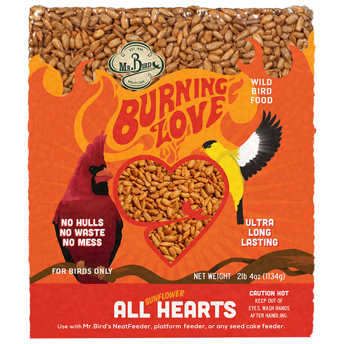 Burning Love Block Large - Romantic Wooden Decorative Block for Home Decor, Wedding, Anniversary & Valentine's Day Gifts