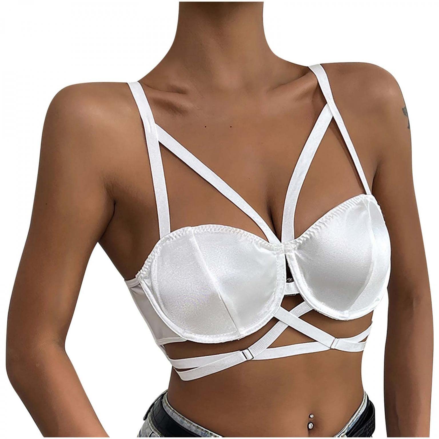 Slim Fit Waist Training Corset Vest for Women - Sexy Wrap Chest Bra Top with Waist Bandage, Tummy Control Shapewear | Perfect for Clubwear, Date Nights & Bodycon Dresses