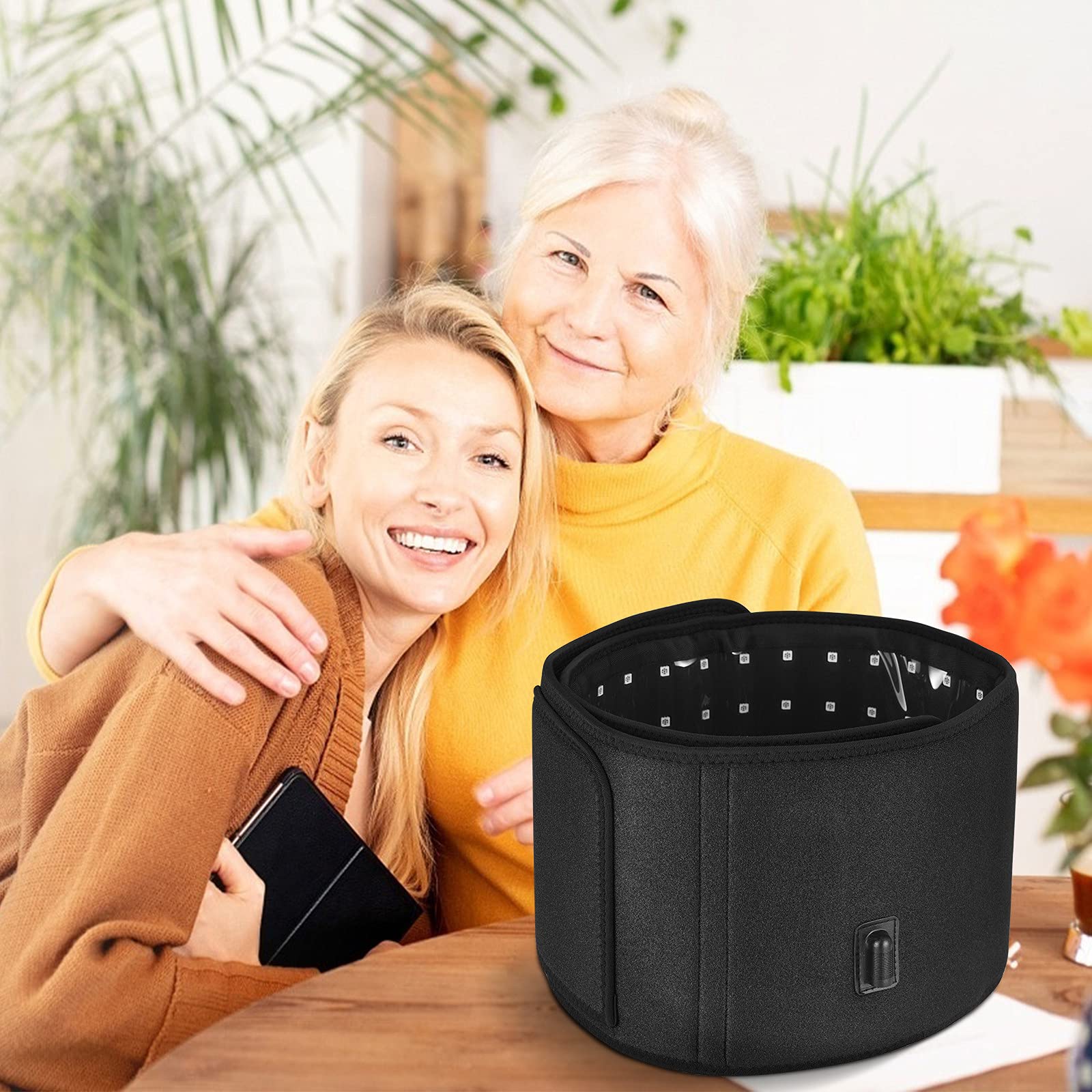 Red Infrared Light Therapy Device - 660nm LED & 850nm Near-Infrared Pain Relief Belt for Waist & Body | Portable Home Use for Muscle Recovery, Joint Pain, and Skin Rejuvenation