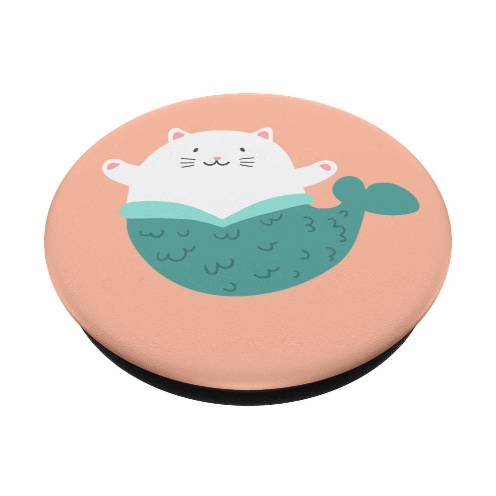 Adorable White Cat Mermaid Plush Toy - Cute Merkitty Stuffed Animal for Kids & Cat Lovers - Perfect for Nursery Decor, Birthday Gifts & Fantasy Playtime
