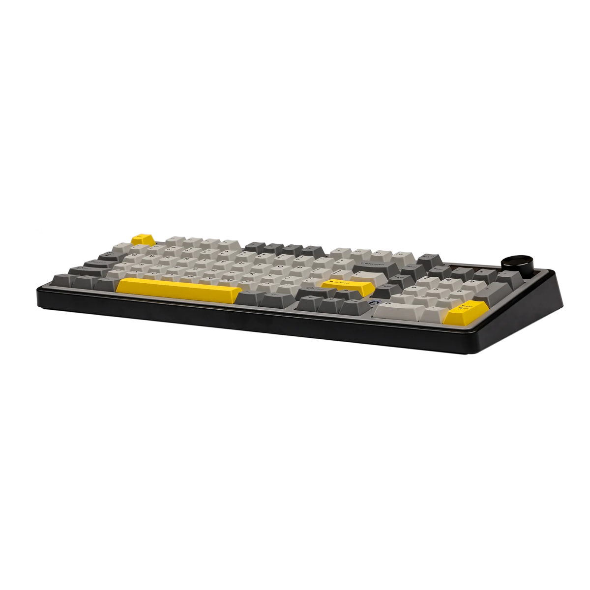 AJAZZ AK980 Mechanical Keyboard - RGB Backlit, Wired/Wireless, Maillard Switches, Black/Gray/Yellow - Perfect for Gaming, Typing & Office Work
