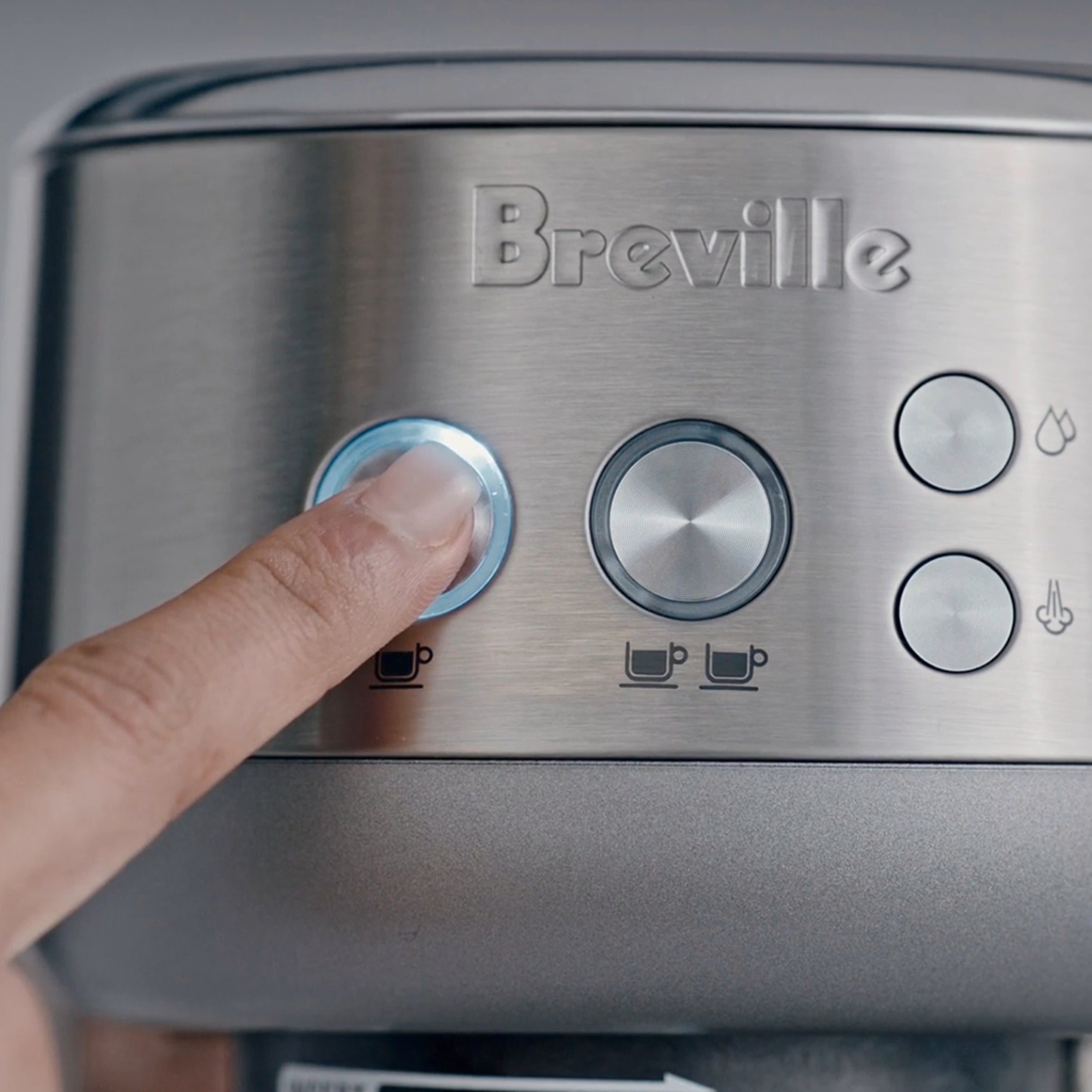 Breville Bambino BES450BSS1BUS1 Espresso Machine - Compact & Fast for Home Barista Coffee Lovers | Perfect for Small Kitchens & Morning Coffee Routines