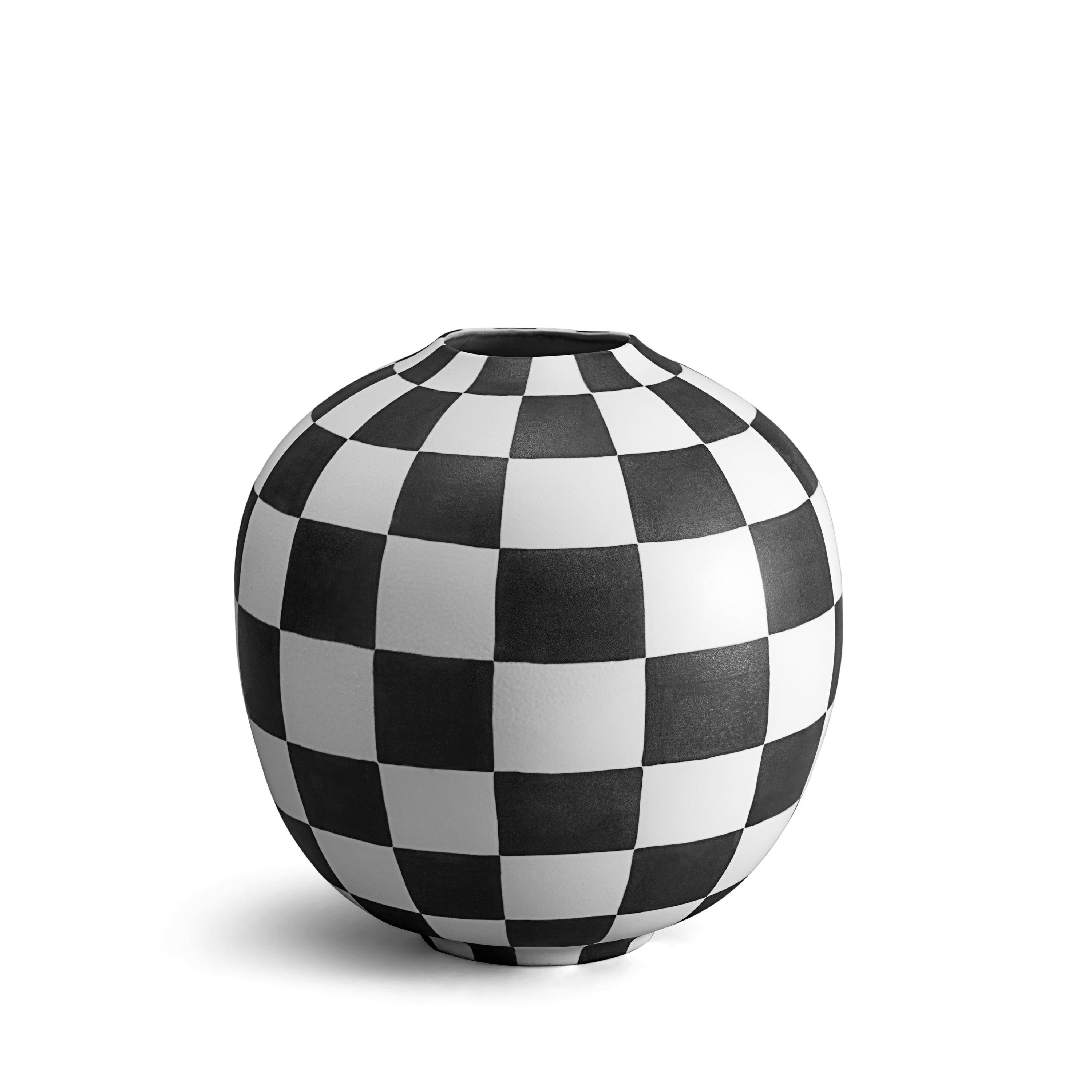 Damier Large Vase - Elegant Home Decor for Living Room, Dining Table, and Wedding Centerpieces