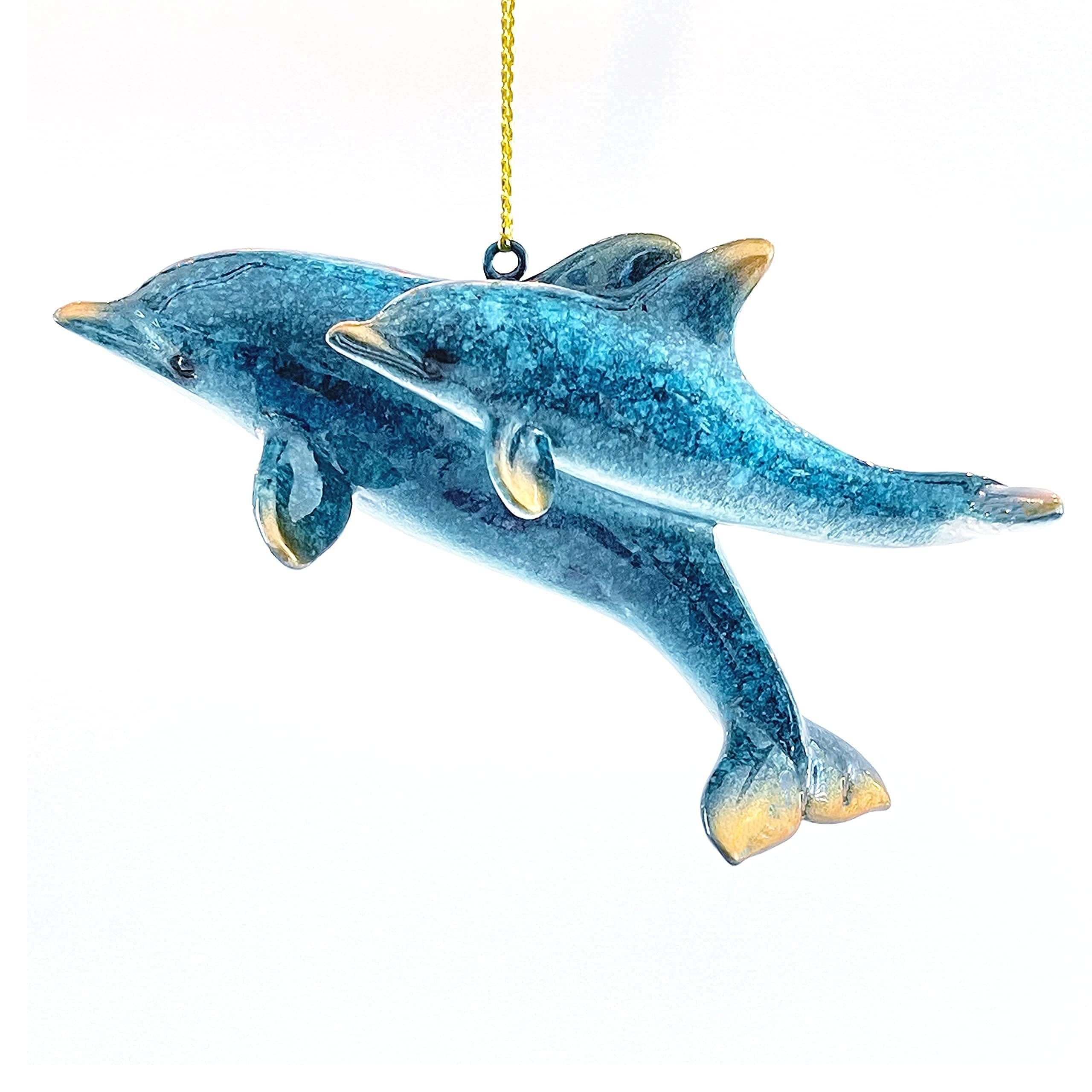 5-Piece Hand-Painted Ocean Animal Christmas Ornaments Set - Perfect for Tree Decor, Bathroom Wall Hanging, Stocking Stuffers, Scuba Diving Enthusiasts & Ocean Theme Lovers - Ideal for Holiday Decorations, Gift Giving & Underwater Themed Parties