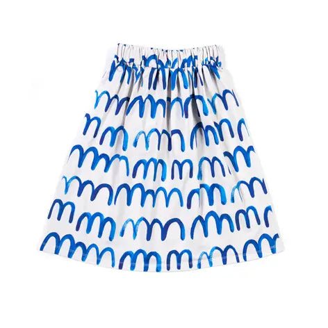 Don't Grow Up Waves Light Grey Rock Skirt - Stylish Women's Fashion Skirt for Casual Wear, Beach Outings & Summer Outfits
