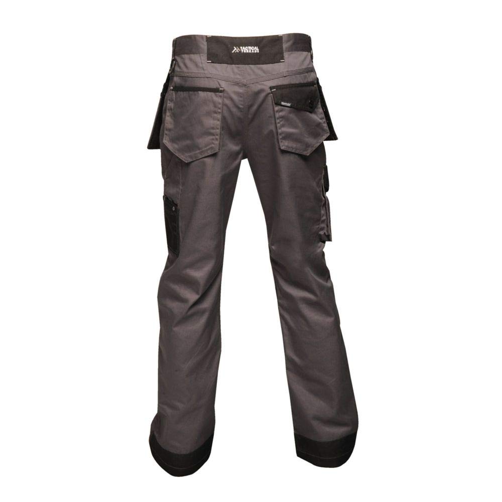 Regatta Men's Incursion Work Trousers 36R Iron Gray - Durable Work Pants for Construction, Landscaping & Outdoor Jobs