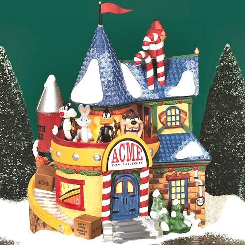 Department 56 North Pole Acme Toy Factory - Collectible Christmas Village Building for Holiday Decorations & Winter Display Scenes