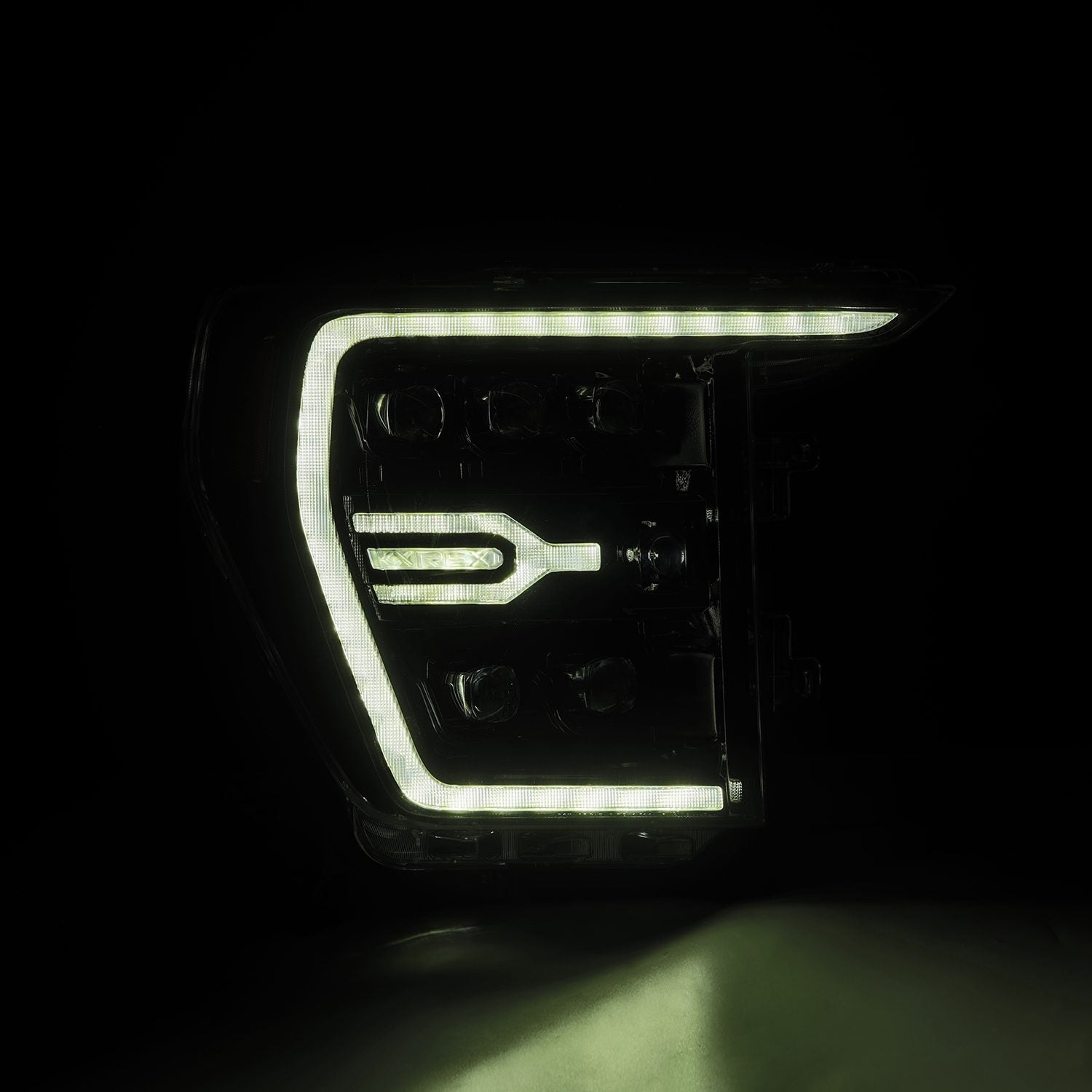 21-23 Ford F150 & F150 Raptor NOVA Series LED Projector Headlights - Alpha Black - Upgrade Your Truck Lighting for Night Driving & Off-Road Adventures