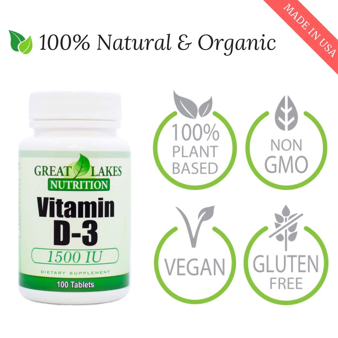 High Potency Vitamin D3 1,500 IU (3 Pack) - Supports Immune System & Bone Health - 300 Softgels by GL Nutrition - Ideal for Daily Supplement & Immune Support