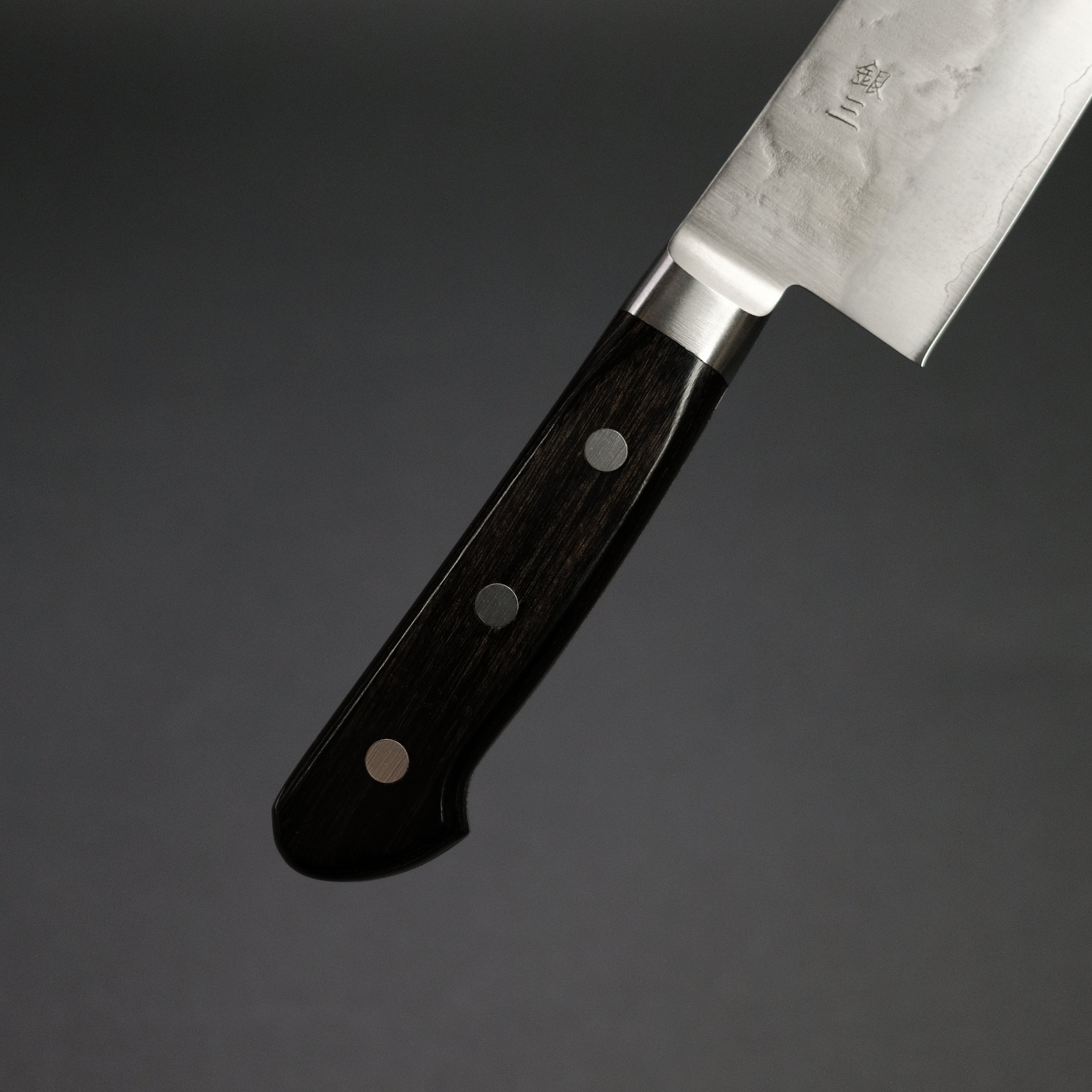 Premium Ohishi Ginsan Nashiji Kiritsuke Knife 210mm with Pakka Wood Handle - Japanese Kitchen Knife for Sushi, Sashimi & Precision Cutting