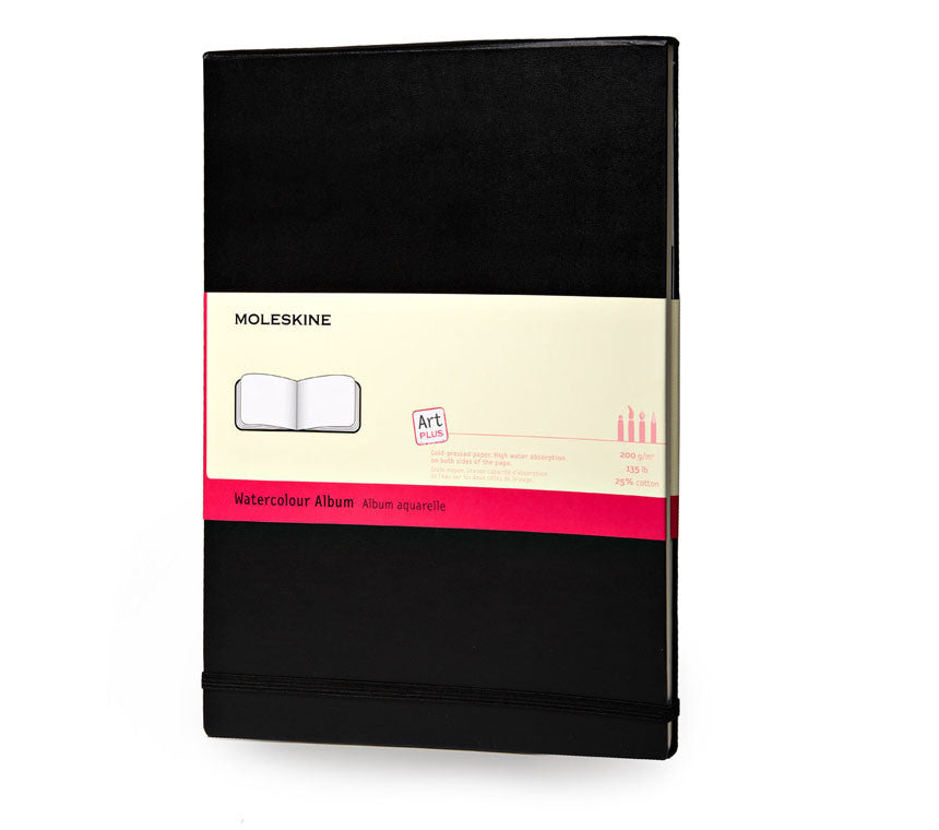 Moleskine Art Plus Folio Watercolor Album - Premium Hard Cover Sketchbook for Artists, Painting & Drawing | Perfect for Travel, Studio & Outdoor Use