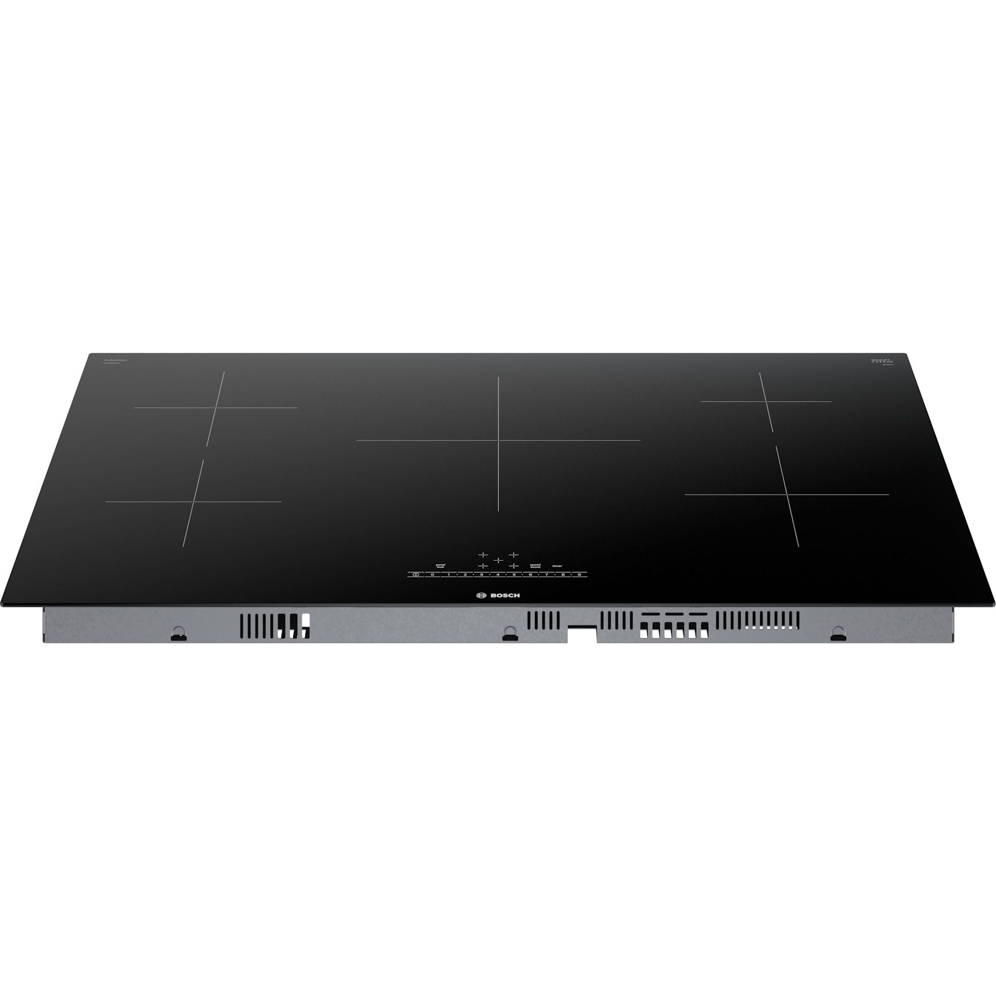 Bosch 36-Inch Induction Cooktop NIT5660UC - Black Stainless Steel | Fast Heating, Energy Efficient | Perfect for Modern Kitchens & Professional Cooking