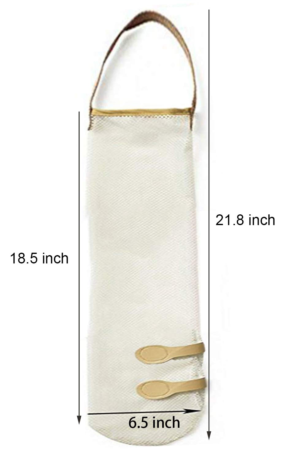 Ahyuan 5-Pack Hanging Mesh Storage Bags for Onions, Garlic, Potatoes - Large Reusable Produce Bags for Fruits & Vegetables - Perfect for Home, RV, Camper, and Kitchen Organization