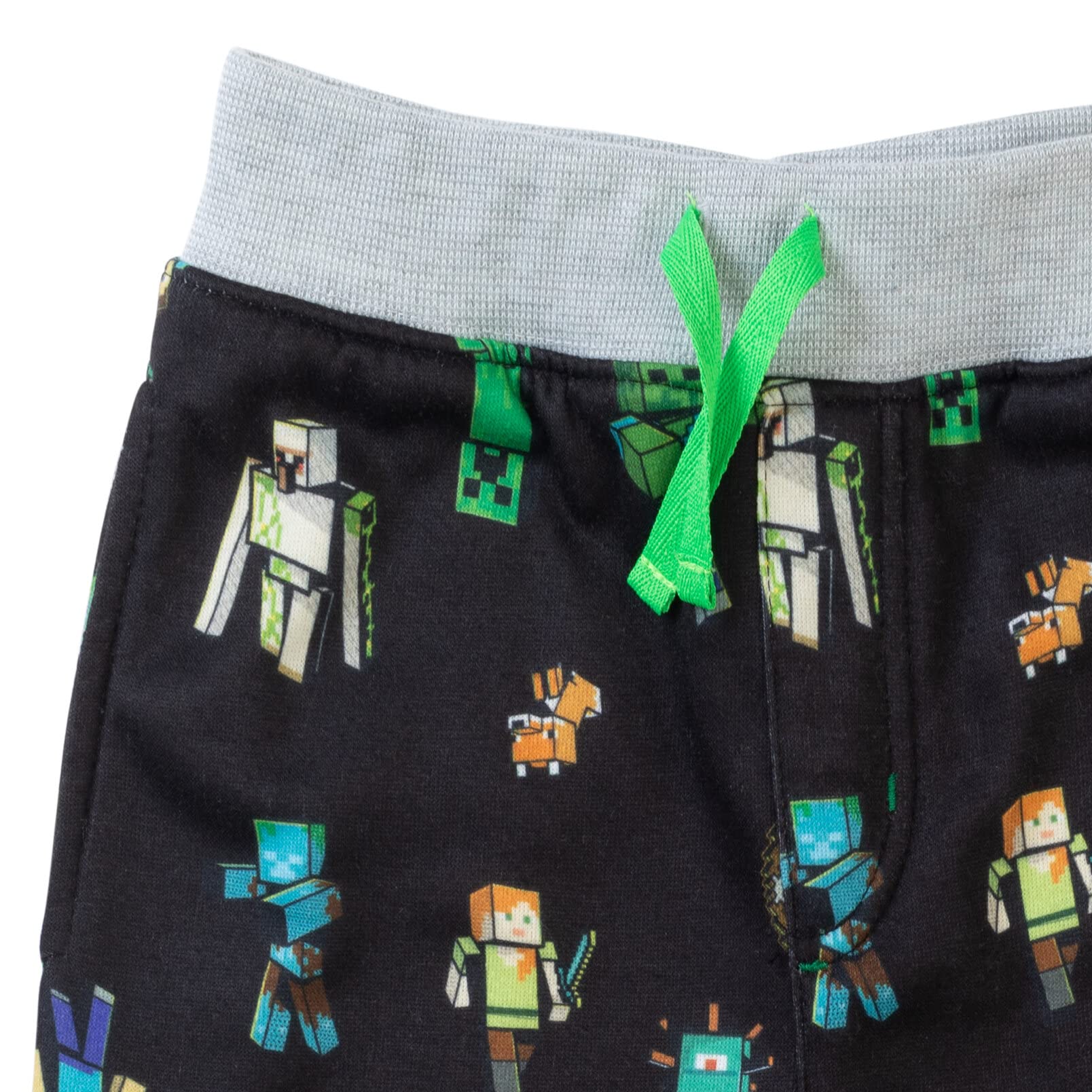 Minecraft Fleece Jogger Pants 2-Pack for Kids - Warm & Comfortable Winter Pajama Bottoms for Boys & Girls - Perfect for Sleepovers, Gaming & Lounge Wear