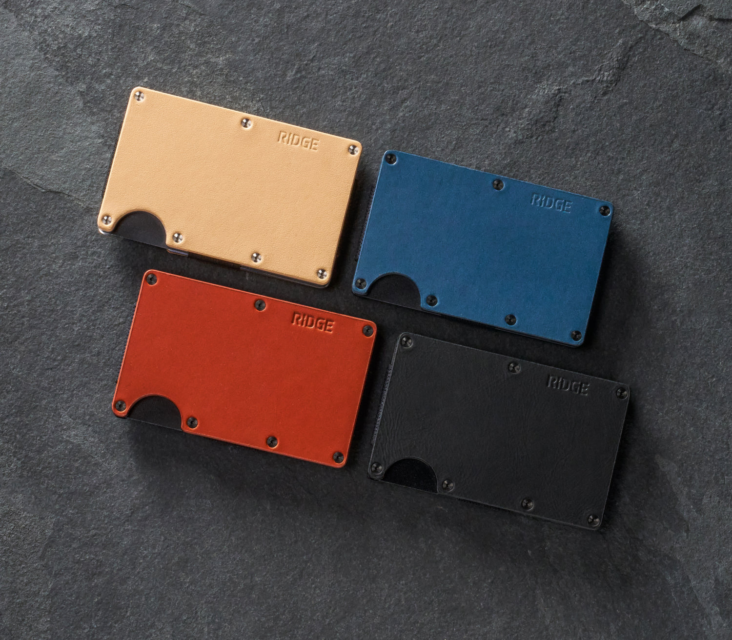 Ridge Wallet for Men - Slim Minimalist RFID Blocking Leather Wallet - Perfect for Everyday Carry, Travel & Gifting
