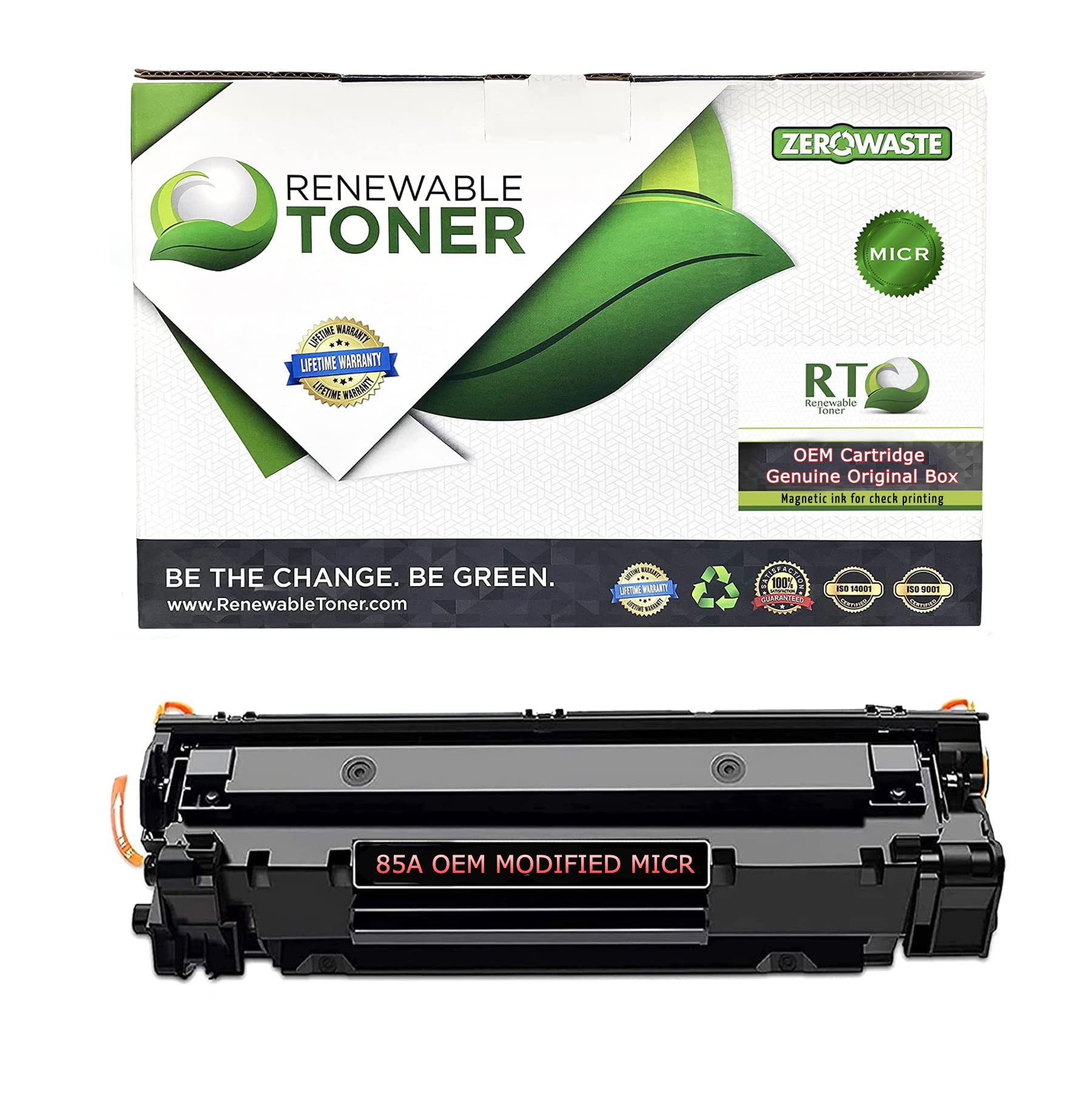 RT MICR Compatible Replacement Toner Cartridge for HP 85A CE285A | Works with LaserJet Pro M1212 M1217 P1102 P1109 Printers | 285A Check Printing Supplies | Perfect for Banking, Business Checks & Financial Documents
