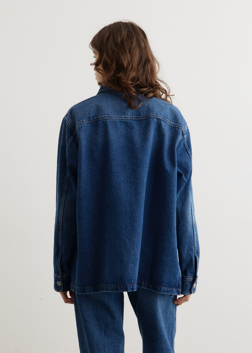 Men's ADC Overshirt Jacket - Blue 480 UJK261 DE0031 - Stylish Casual Wear for Outdoor Activities & Travel