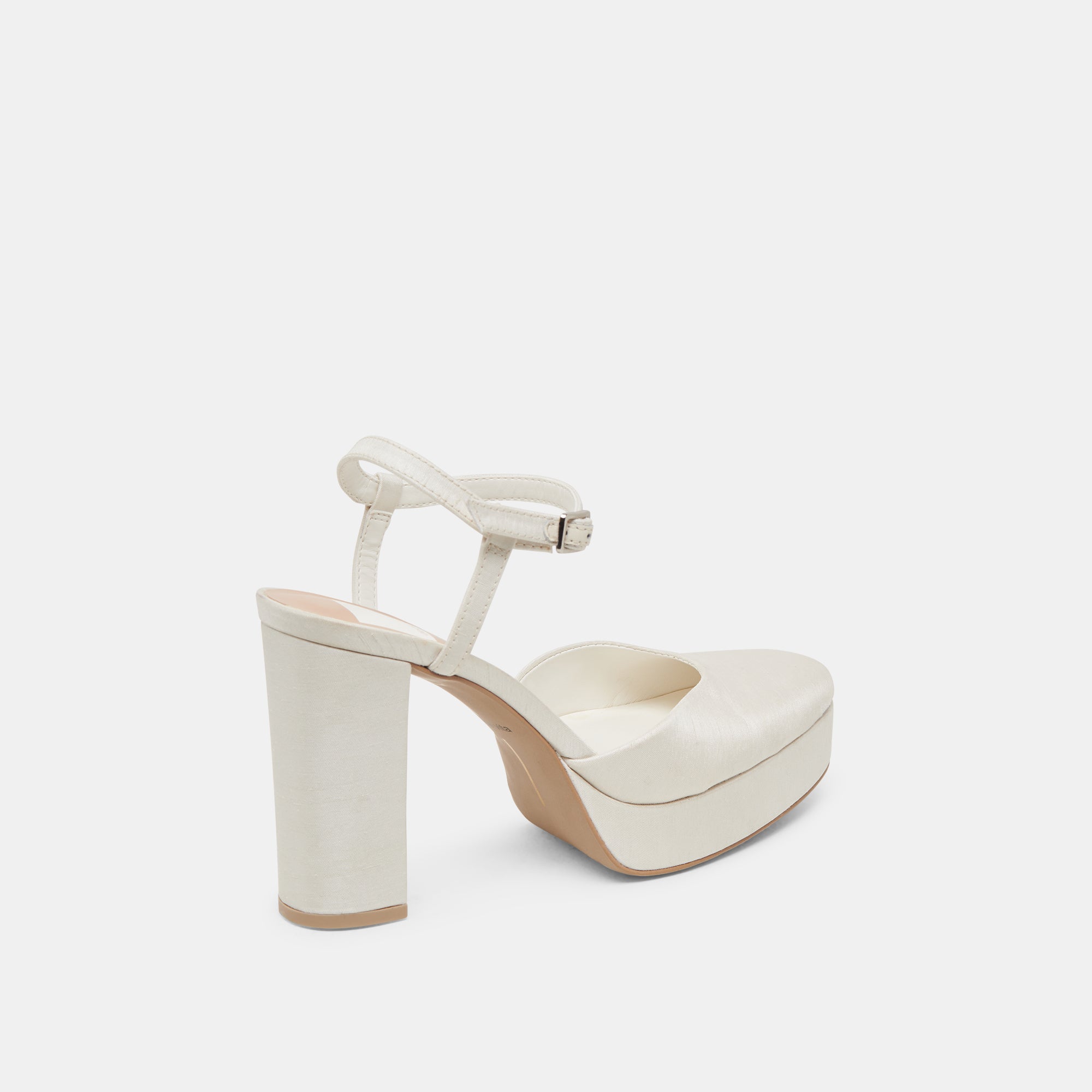 Claud White Satin Heels for Women - Elegant High Heel Pumps for Weddings, Parties & Special Occasions