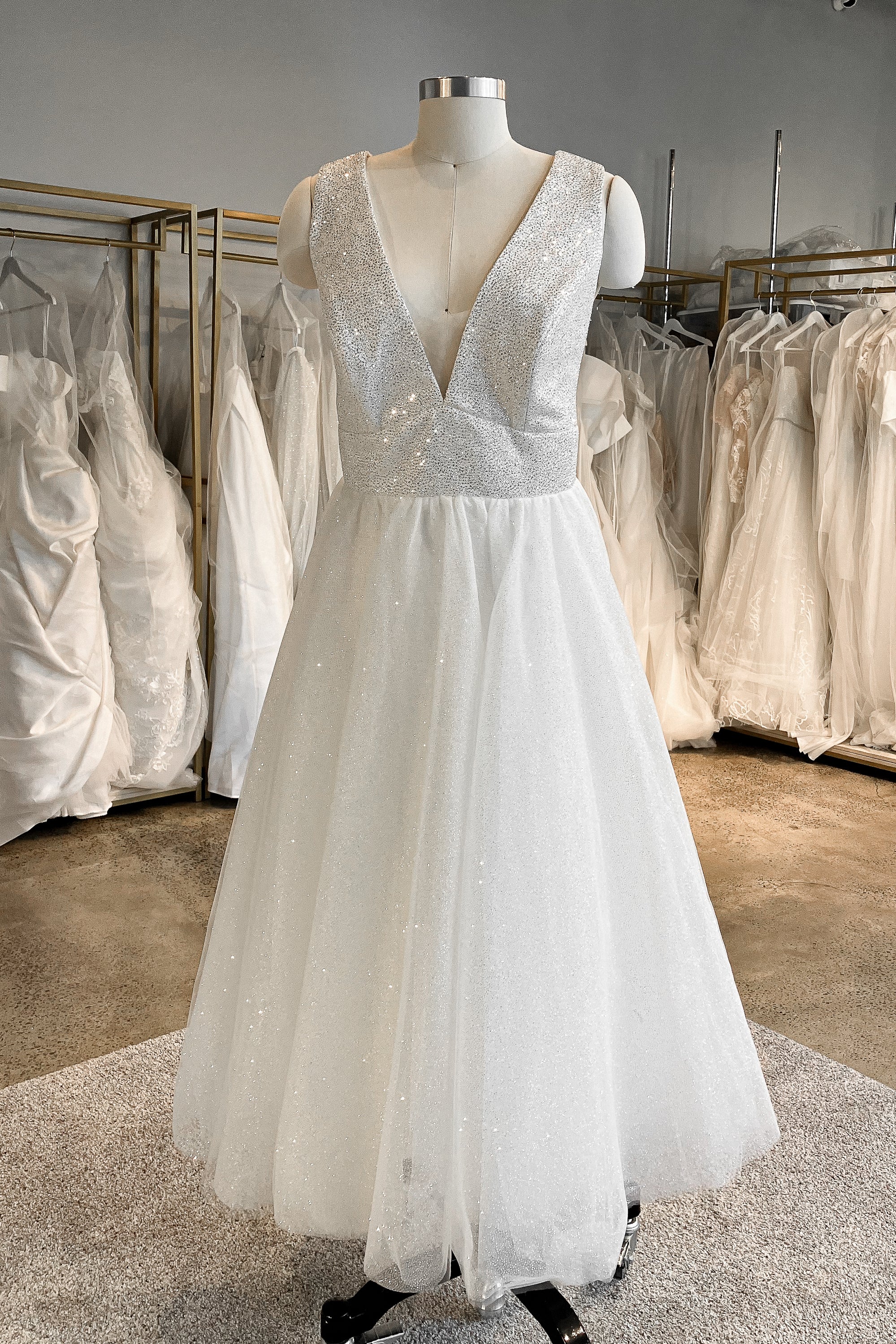 Malone Light Ivory Dress | Ready to Ship | Perfect for Weddings, Parties & Special Occasions