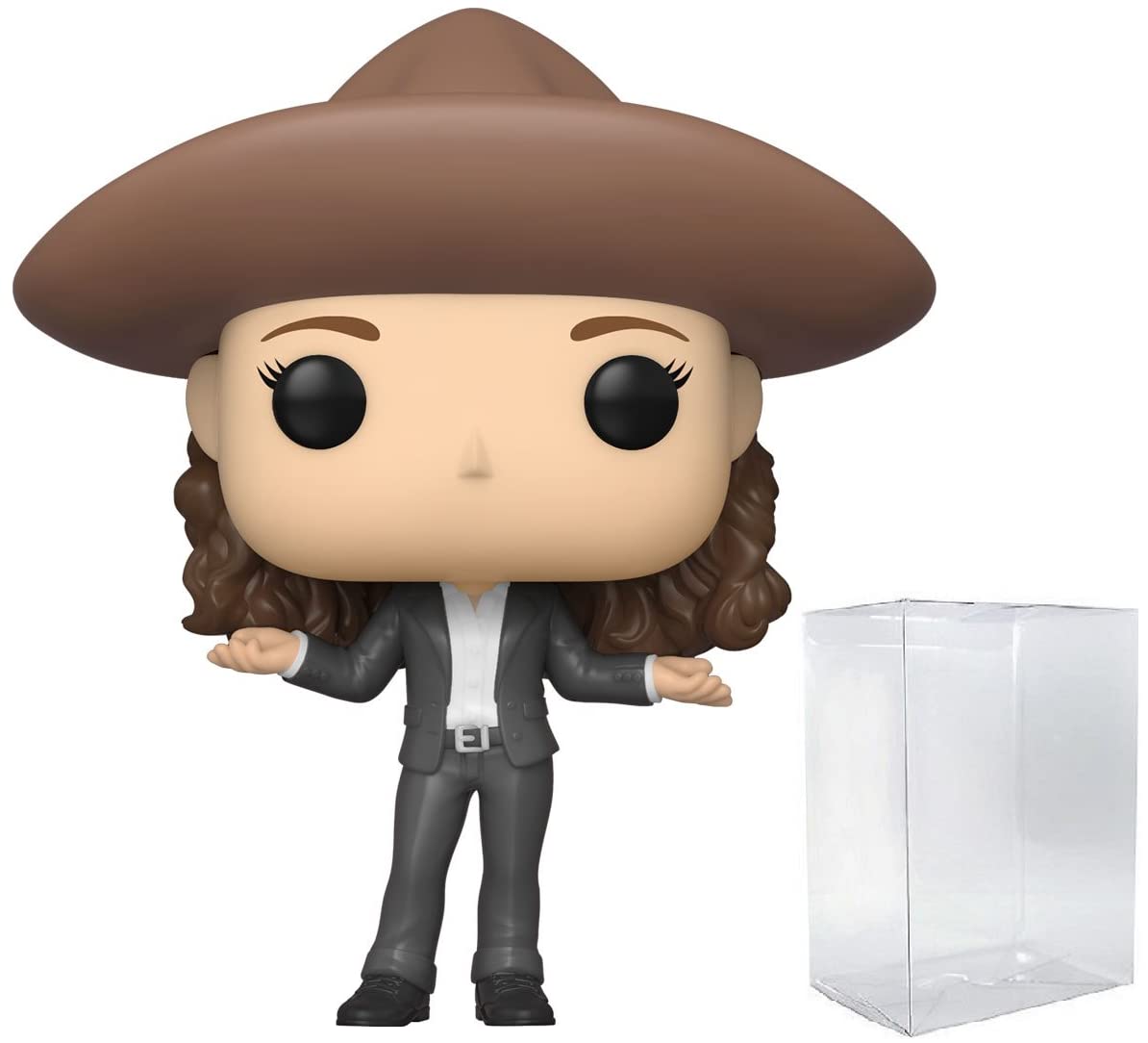 Seinfeld Elaine Benes in Sombrero Pop! Vinyl Figure with Protective Case - Official Funko Collectible for TV Show Fans | Perfect for Display, Gifts & Pop Culture Collections