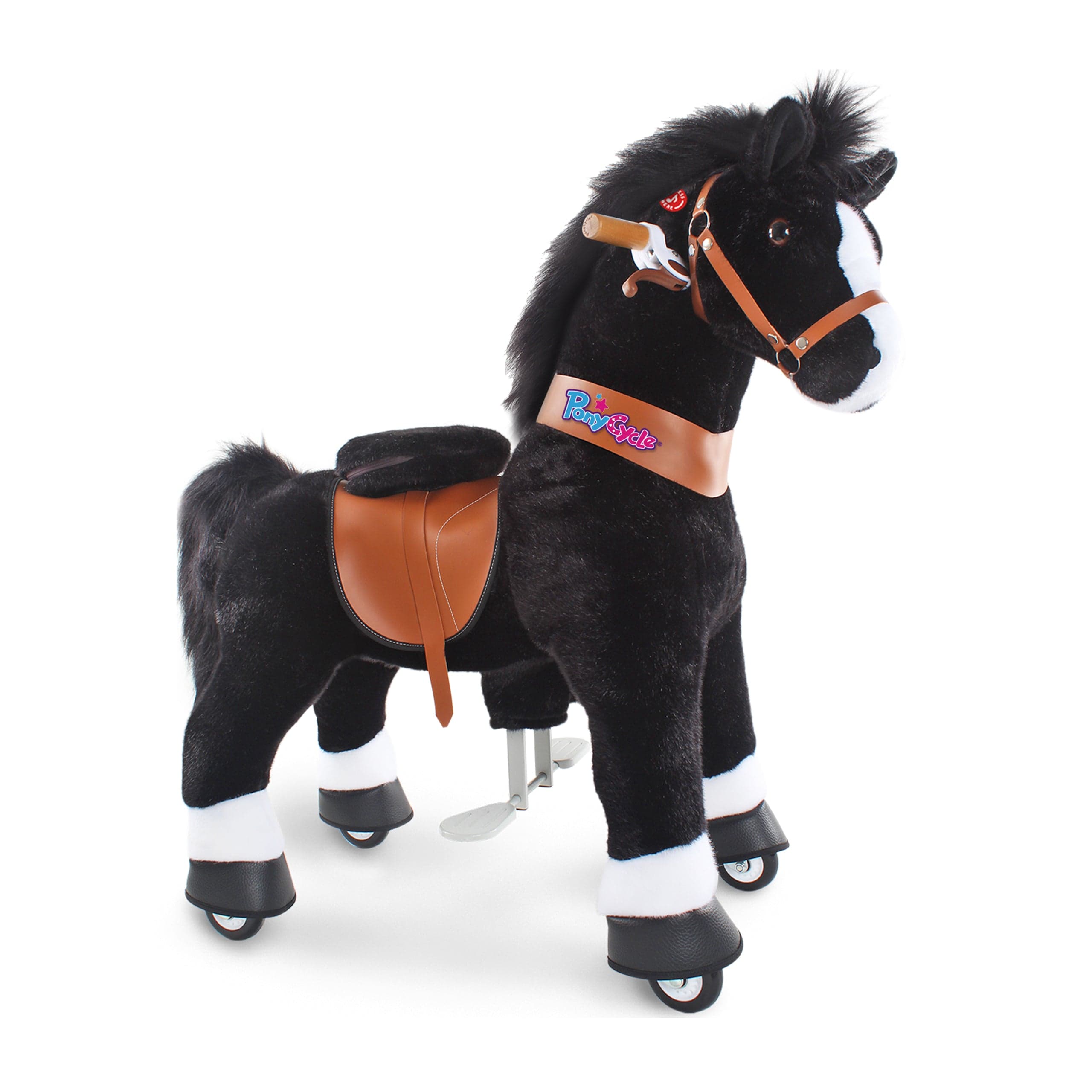 Ponycycle Ride-On Toy for Kids Ages 4-8 | Medium Size | Interactive Rocking Horse for Indoor & Outdoor Play | Perfect Birthday Gift for Boys & Girls
