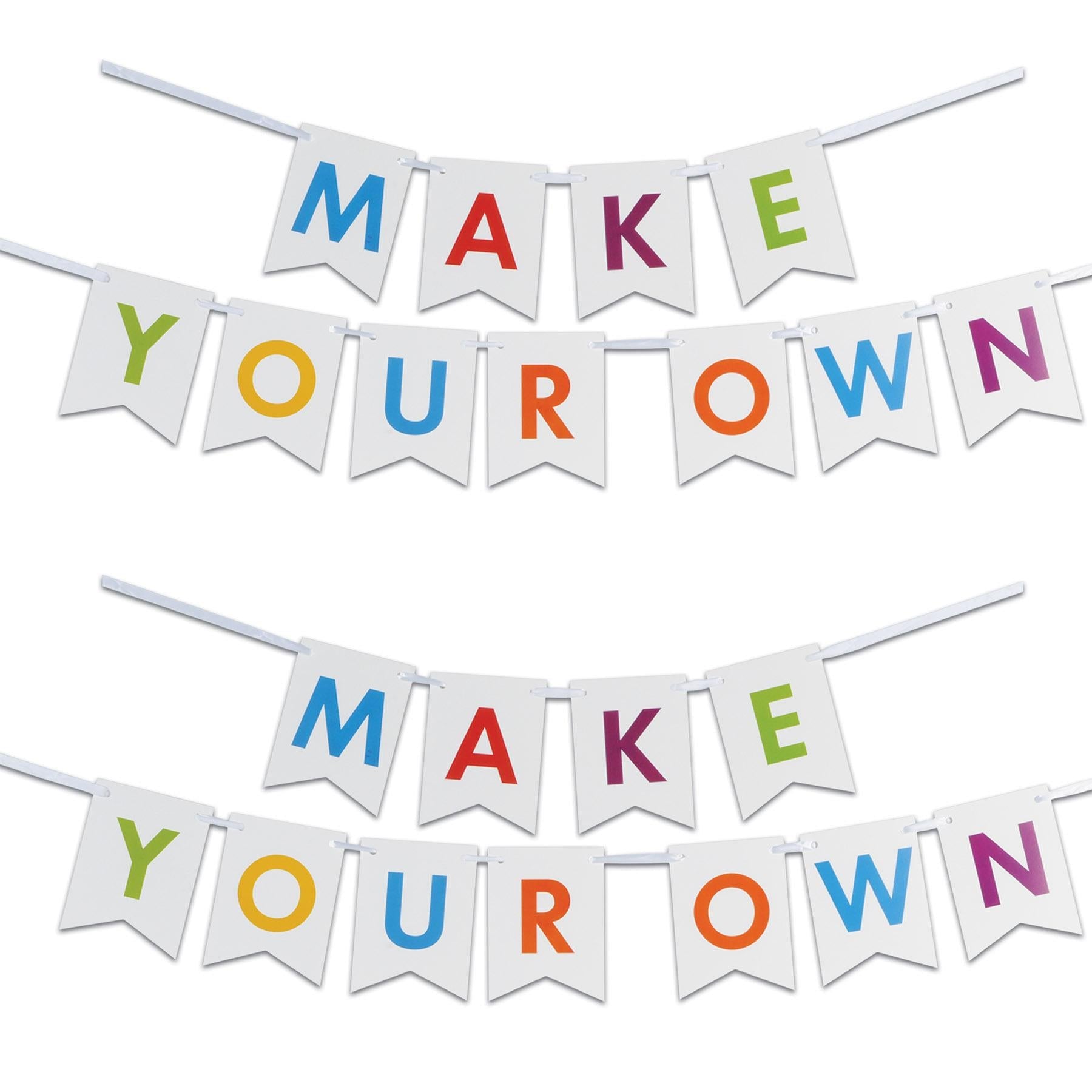 12 Pack Beistle Letter Party Streamer Kit - Alphabet Banner Decorations for Birthday, Graduation & Baby Shower - Perfect for Indoor & Outdoor Celebrations