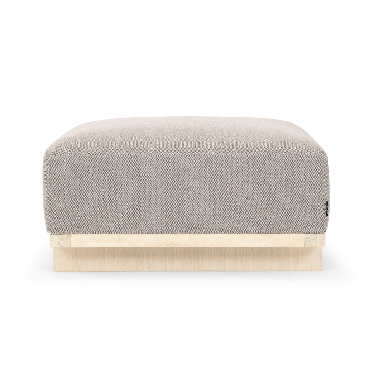 Aya Fabric Ottoman Stool with Storage - Solid Oak Wood Frame, Soft Upholstered Seat - Perfect for Living Room, Bedroom, or Nursery Storage & Extra Seating