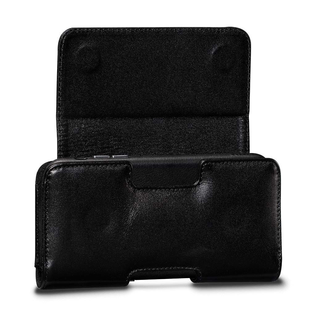 Magnetic Leather Holster Case for iPhone 11 Pro, iPhone X, iPhone XS, iPhone SE 2020 - Premium Belt Clip Phone Cover for Work, Travel & Outdoor Activities
